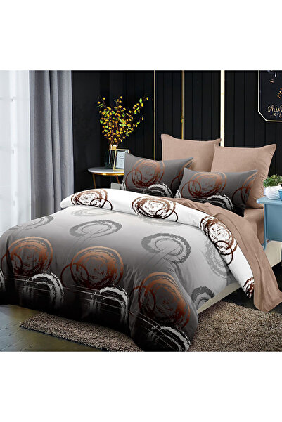 Pucioasa Lenjerie de pat cu elastic 180x200 pentru pat dublu, 6 piese, SDP Fi...