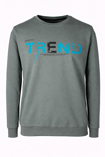 trender 26YG08000051 سويت شيرت رجالي بطباعة تريند بياقة 0