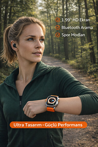 Uzak Store 1.99” HD Ekran Akıllı Saat