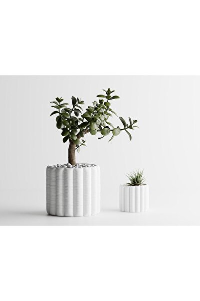 Sani Βάζο "Monaco BIG" 120 x 120 x H102mm - Λευκό