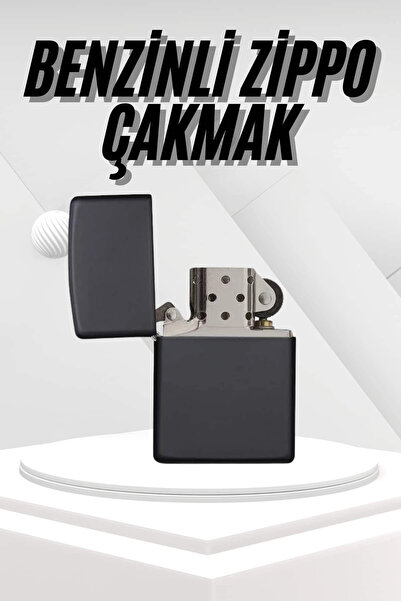 CT STONES Gift Elegant Black Gasoline Lighter