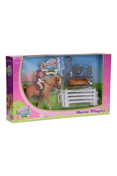Avaleea Set Kids Globe cu Cal si Accesorii, Jucarie pentru Copii