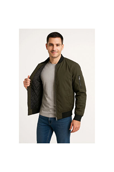 Narnuga جاكيت بومبر - كاكي -