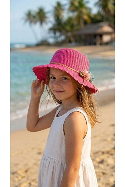 LAGRANZE قبعة صيفية للأطفال من روزابيل، مناسبة للأعمار من 4 إلى 8 سنوات