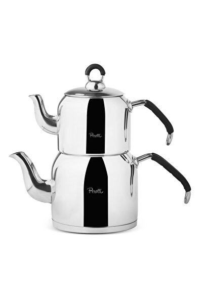 Perotti Topkapı Aile İndüksiyon Tabanlı Çelik Çaydanlık Takımı