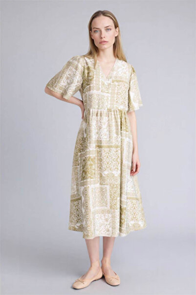 DeFacto A croială cu model Rochie Midi G8284AX26SM