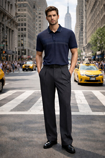 Maccali Ανδρικό μπλουζάκι με λαιμόκοψη πόλο Βαμβάκι τεμαχίων Premium Comfort ...