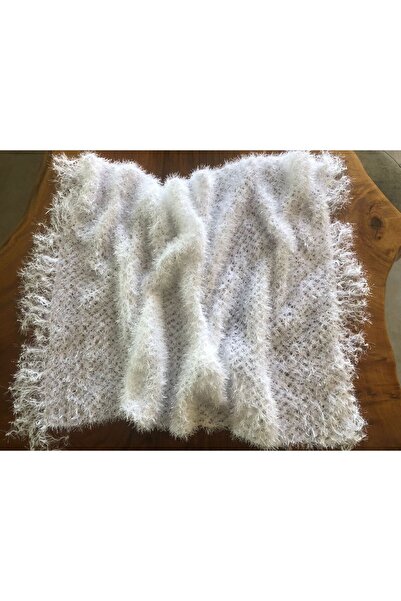 MOR TIRTIL Handcrafted White Rectangular Shoulder Shawl Gift Dowry Box Bridal...