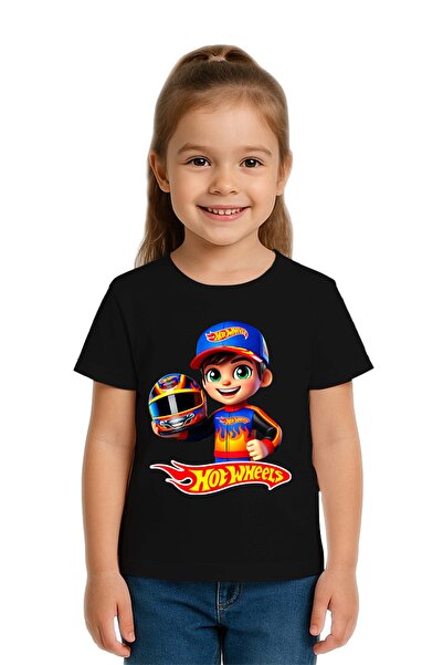 SEDİRLİ Tricou unisex Hot Wheels cu imprimeu pentru copii, bumbac bucăți, bum...