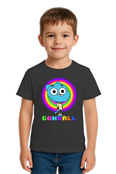 SEDİRLİ Tricou unisex pentru copii Gumball cu imprimeu bumbac moale țesături ...