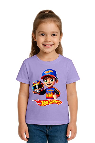 SEDİRLİ Tricou unisex Hot Wheels cu imprimeu pentru copii, bumbac bucăți, bum...