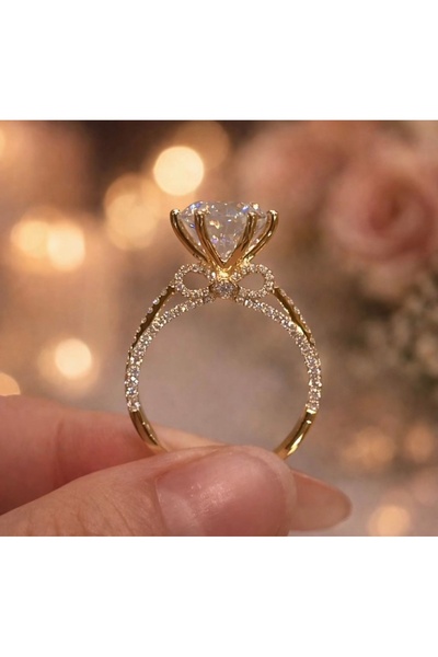 Store Sonsuzluk Fiyonk Gümüş Tektaş Yüzük