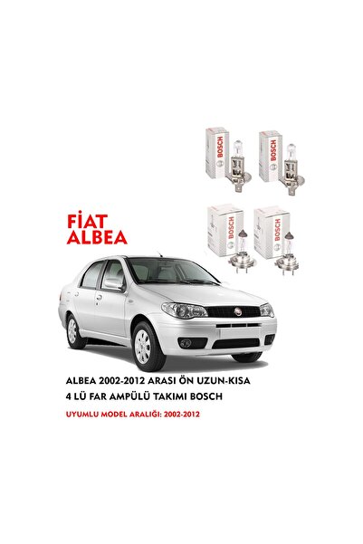 Bosch ALBEA 2004 MODEL ÖN UZUN-KISA 4 LÜ FAR AMPÜLÜ TAKIMI