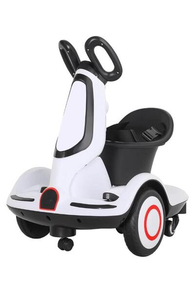 Rally Kids' Electric Scooter with 4 Wheels – Dual Motors, LED Lights & Music,...