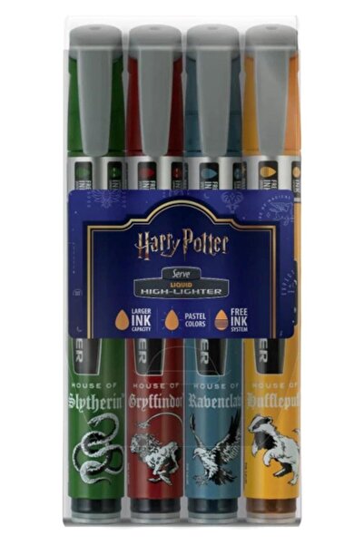 Serve Likit Fosforlu Kalem Harry Potter - 4'lü Set