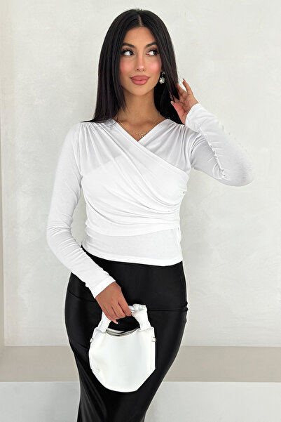 Noa&Noa Drapeli Sarmal Bluz – Yellow Grace