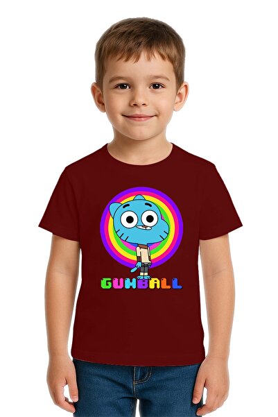 SEDİRLİ Tricou unisex pentru copii Gumball cu imprimeu bumbac moale țesături ...