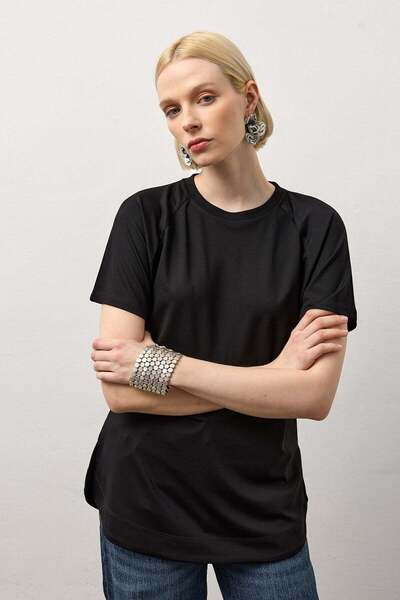 Molene Tricou negru modal basic