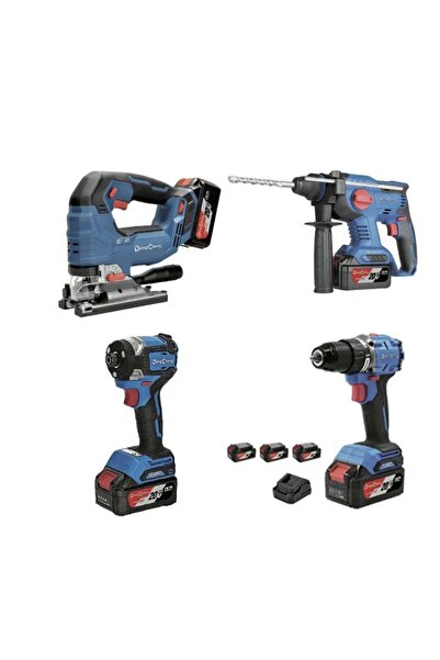 Dong Cheng DongCheng DCKIT40 4'lü Set Kırıcı Delici + Darbeli Vidalama + Tork...