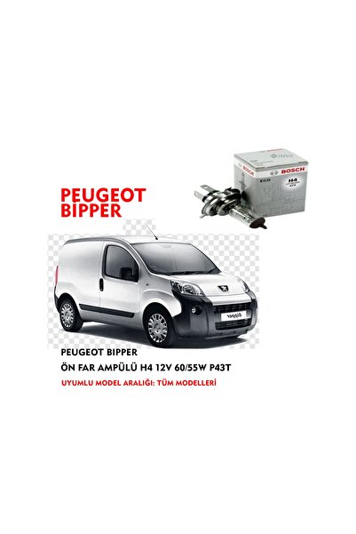 Bosch OEUGEOT BİPPER ÖN FAR AMPÜLÜ 12V 60/55W (1ADET) P43T