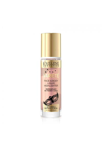 Eveline Cosmetics Variete Liquid Highlighter Face & Body 02 Rose Gold