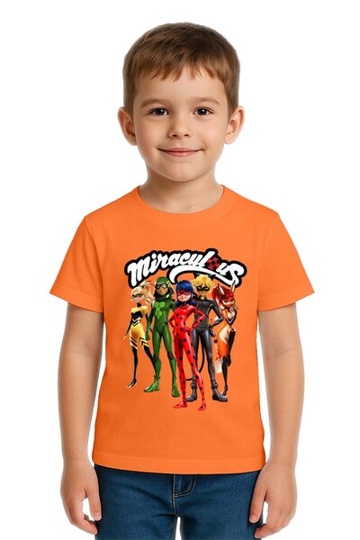 SEDİRLİ Unisex Ladybug με τύπωμα Παιδικό μπλουζάκι από χτενισμένο βαμβακερό ύ...