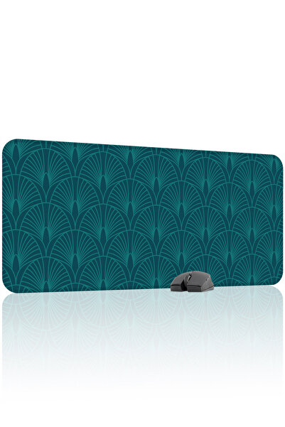 mousepad bastir لوحة ماوس للألعاب من المطاط المخيط على طراز آرت ديكو مانع للا...