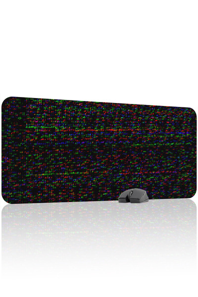 mousepad bastir لوحة ماوس الألعاب المطاطية Glitch مانع للانزلاق V4 - 90x40 XX...