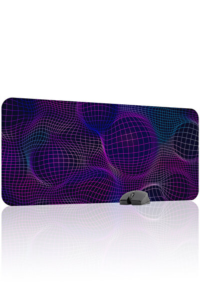 mousepad bastir Vaporwave Grid antialunecare Mousepad pentru jocuri din cauci...