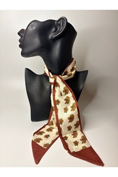 BHR AKSESUAR Patterned Thin Scarf, Ribbon (6X85 cm)