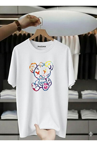 İnazuma Outdoors Unisex Oversized Printed Cotton Pack Crew Neck Short Sleeve ...