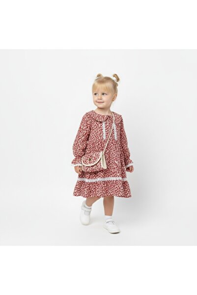 SeaBubbles Floral Girl's Dress with Bag