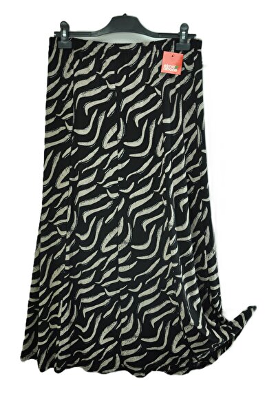 elma abone Plus Size Pigment Combed Cotton Elastic Mother's Skirt