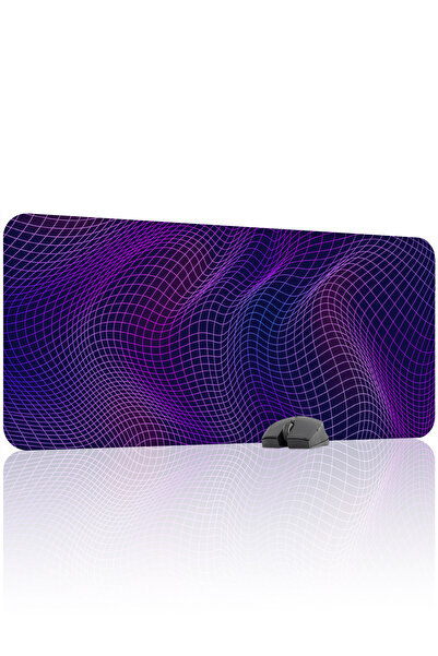 mousepad bastir Vaporwave Grid antialunecare Mousepad pentru jocuri din cauci...
