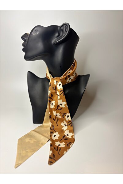 BHR AKSESUAR Patterned Thin Scarf, Ribbon (6X85 cm)