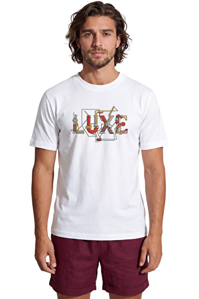 Color Luxe ''Color Luxe'' Custom Design Typography Printed 100% Cotton Relaxe...