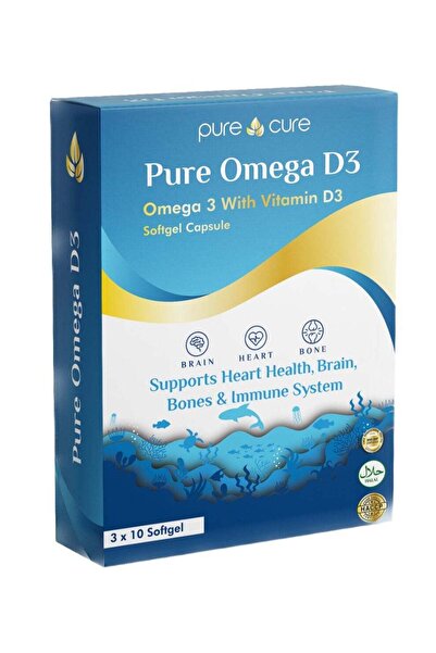 Pure Cure Pure Omega D3 Softgel Capsules