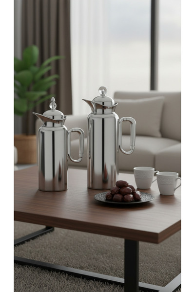 Generic 1 liter/750ml tea and coffee thermos set