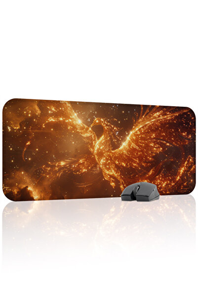 mousepad bastir لوحة ماوس الألعاب المطاطية المخيطة من Anka Kuşu مانع للانزلاق...