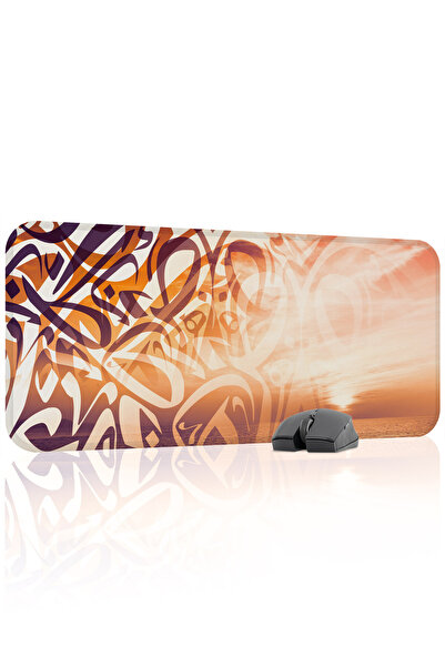 mousepad bastir Mousepad pentru gaming din cauciuc cusut Calligraphy antialun...