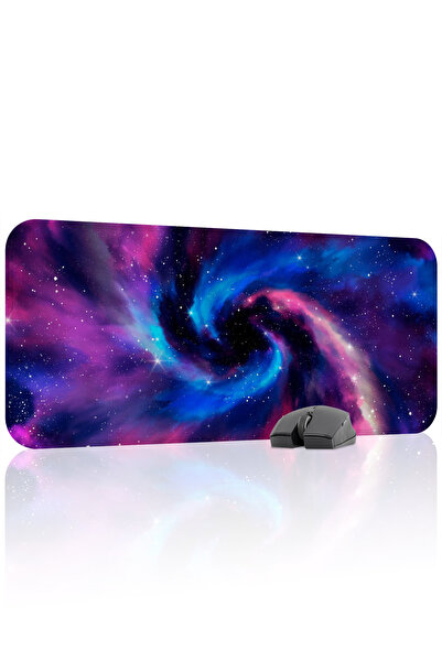 mousepad bastir لوحة ماوس الألعاب المطاطية المخيطة من جالاكسي مانع للانزلاق V...