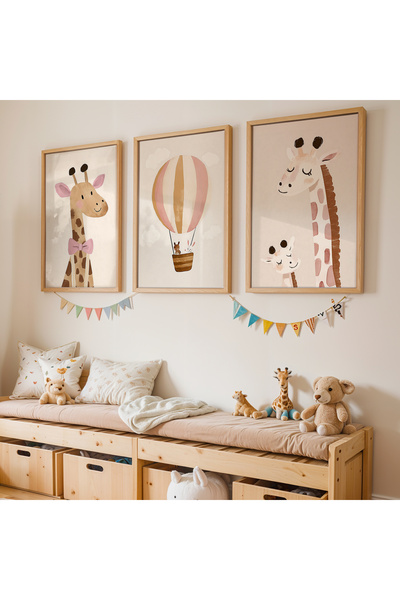 Artiera Σετ ζωγραφικής 3 τεμαχίων με ξύλινο πλαίσιο για κοριτσίστικο δωμάτιο ...