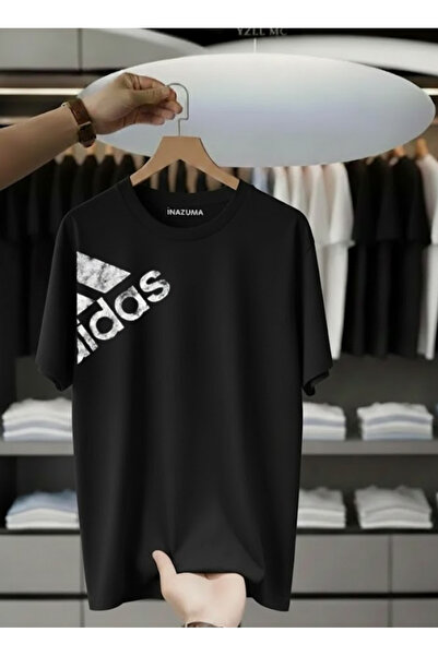 İnazuma Outdoors Unisex Oversized Printed Cotton Crew Neck Short Sleeve Black...