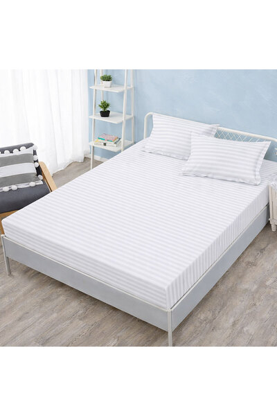 Patul Bed cover with Stretchy 180x200 + 2 pillowcases 50x70, Damask