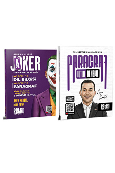 RETRO YAYINCILIK JOKER TÜM SINAVLARA YÖNELİK DİL BİLGİSİ / PARAGRAF SORU BANK...