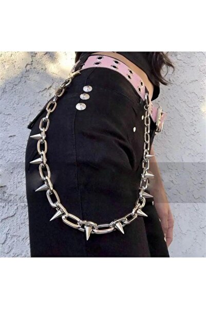 Corvus kolye&bileklik Gothic Punk Dikenli Pantolon Zinciri