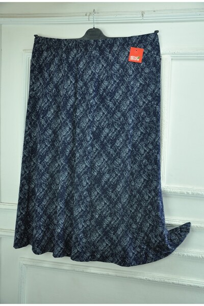 elma abone Plus Size Pigment Combed Cotton Elastic Mother's Skirt