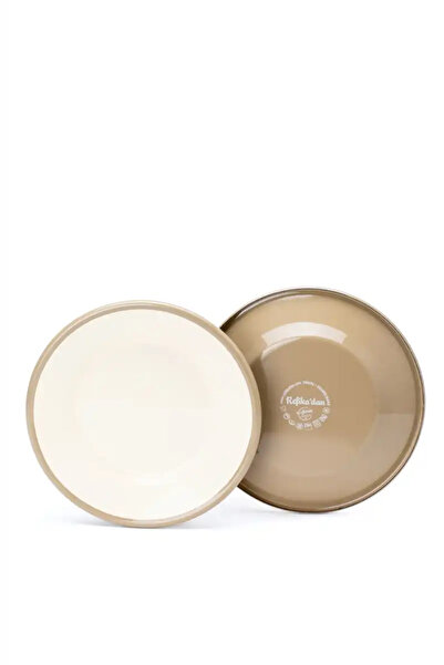 Refikadan Emaye Tabak Seti 2li 21cm - Taş Kordonlu