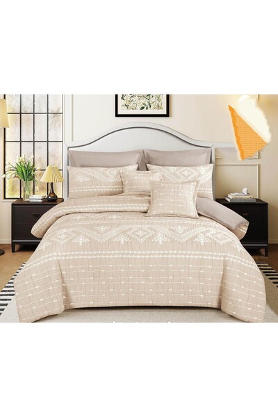 Gen Tech Sally Double Bedspread with Premium Heavy Filling, Summer Luxury, 8 ...