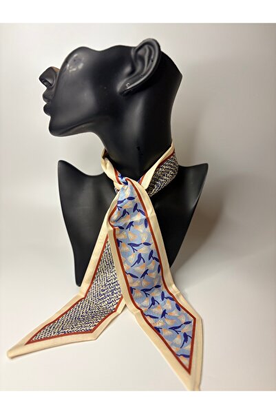 BHR AKSESUAR Patterned Thin Scarf, Ribbon (6X85 cm)